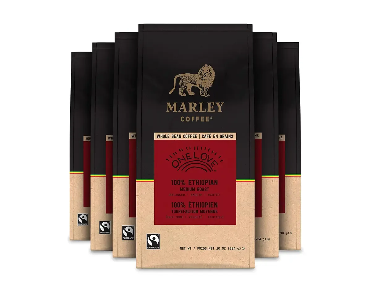 Ethiopian Marley Coffee One Love beans bags