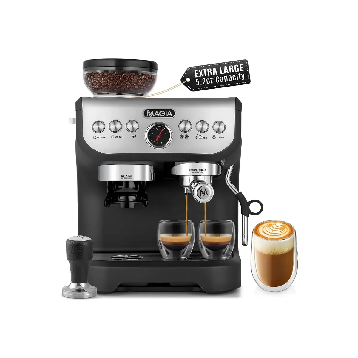 Zulay Kitchen Magia Manual Espresso Machine
