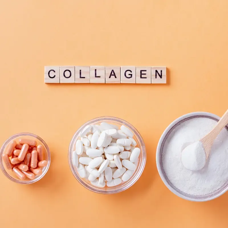 Collagen example on a table