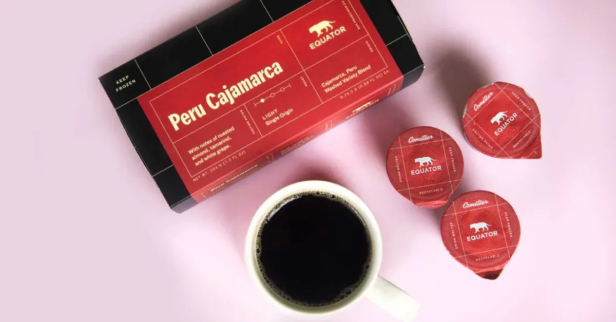 Cometeer coffee pods on a table