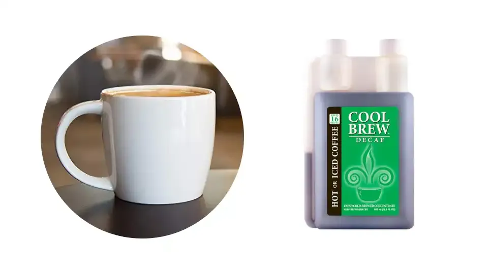 Cool Brew decaf concentrated coffee