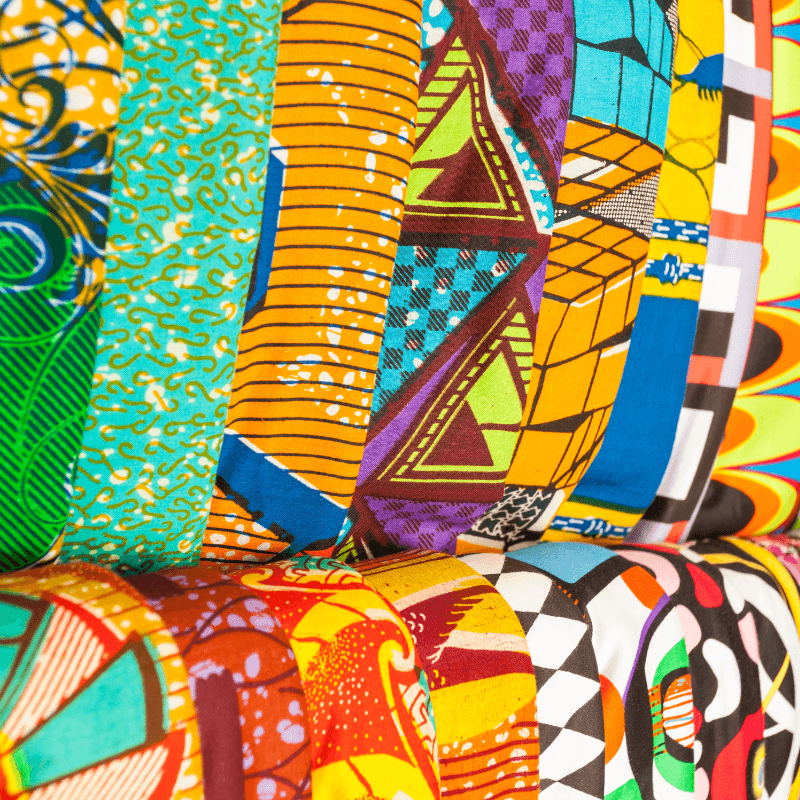 Kenyan colorful fabrics