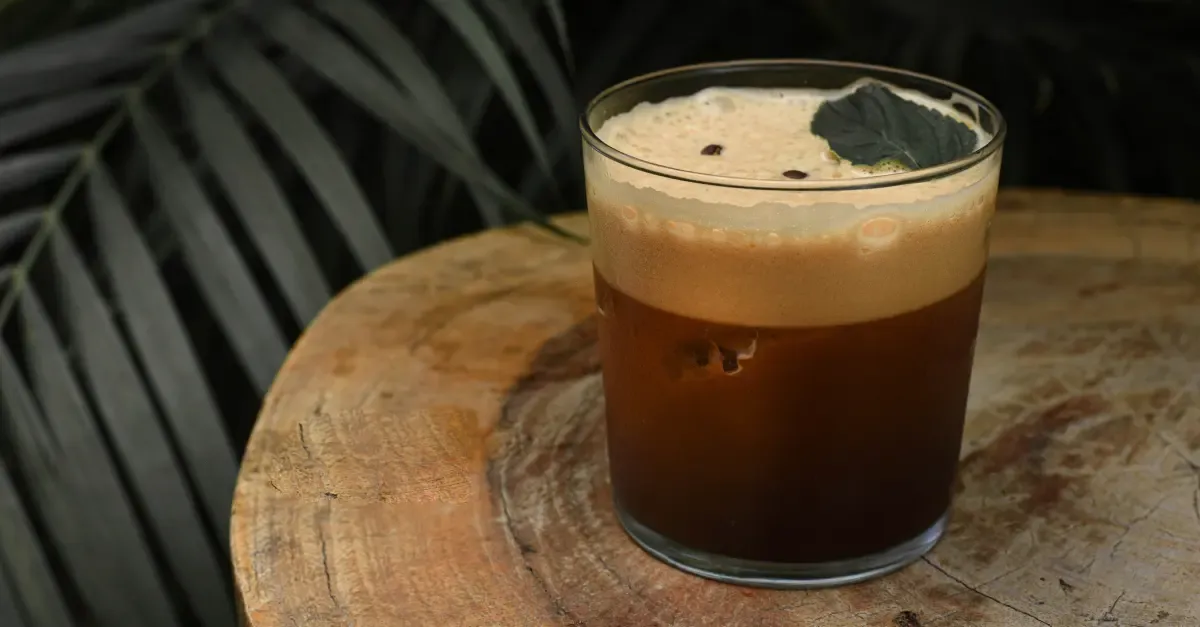 Carajillo on a table