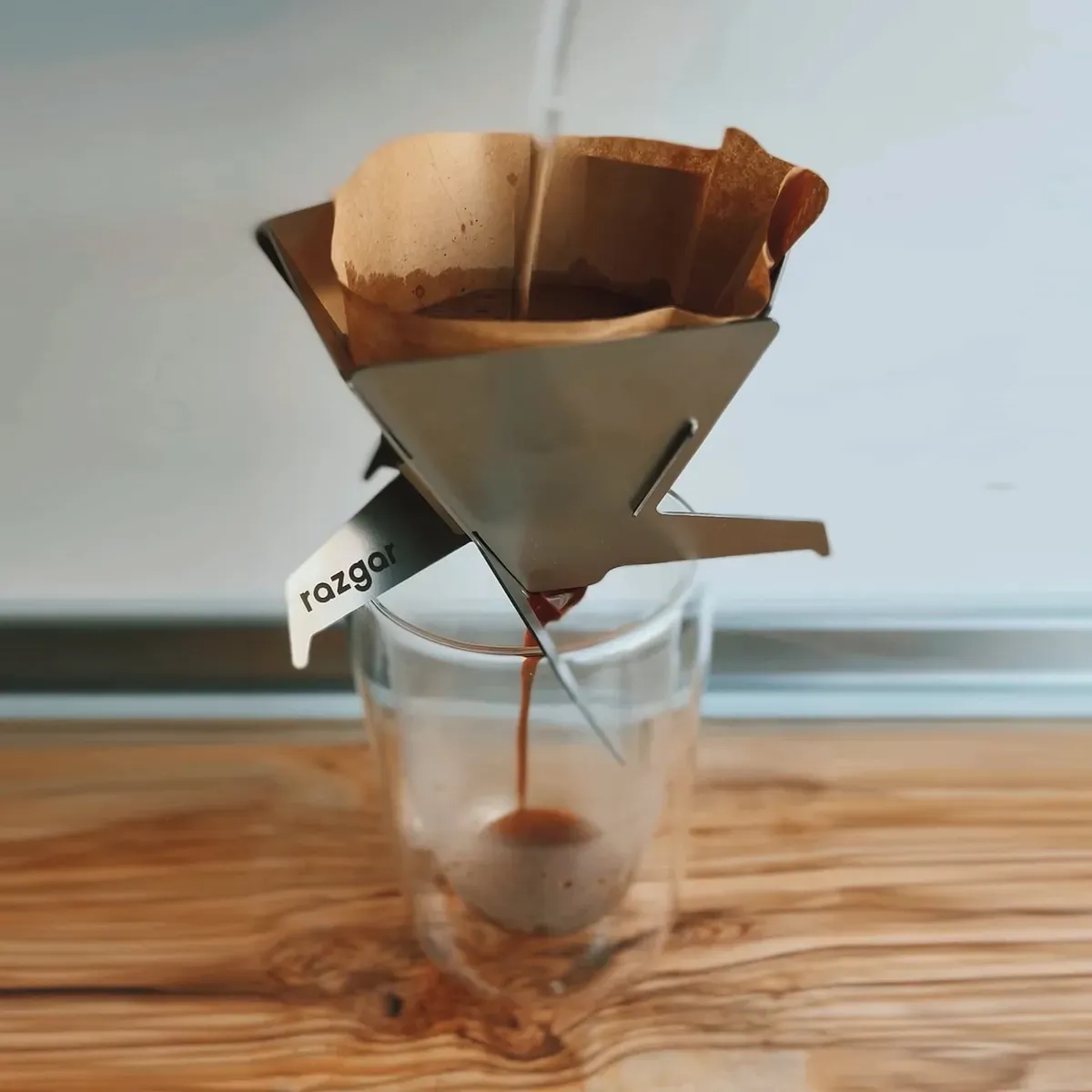 Foldable Pour Over Coffee Maker Cone - Razgar