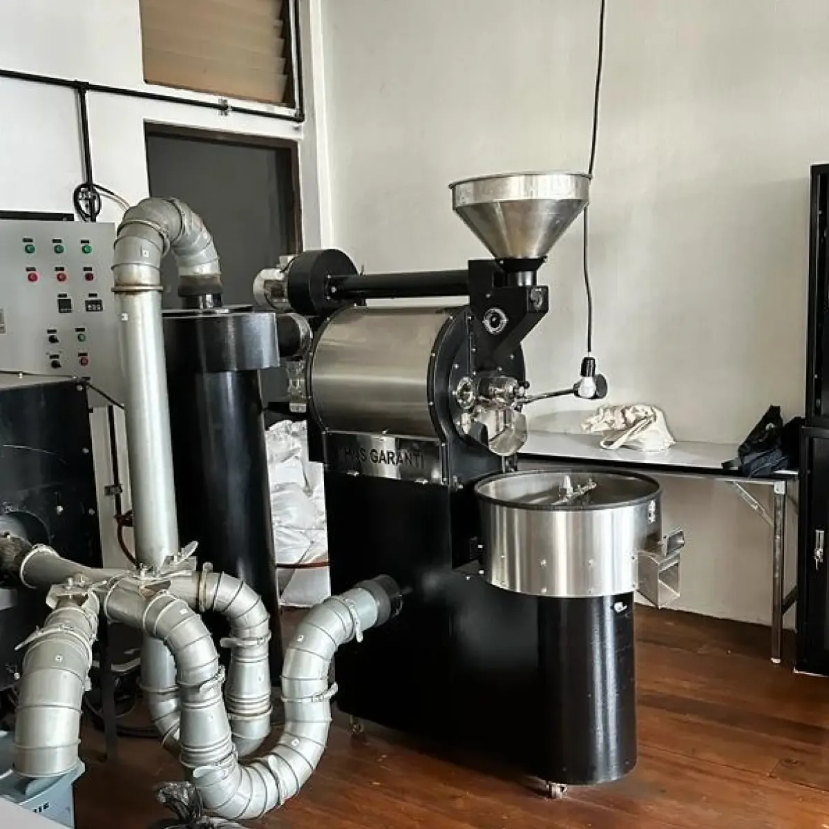 Roasting Machine in a coffee shop