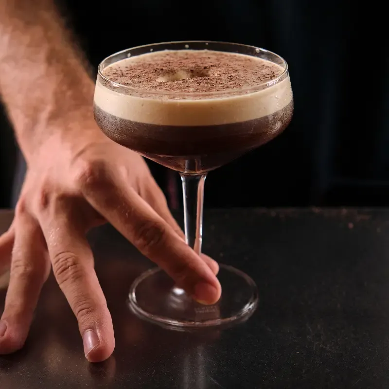 Cold Brew Martini in a martini glass