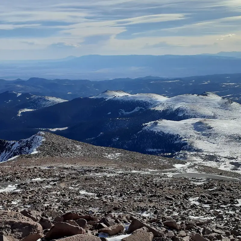 Top view of Pike's Peak