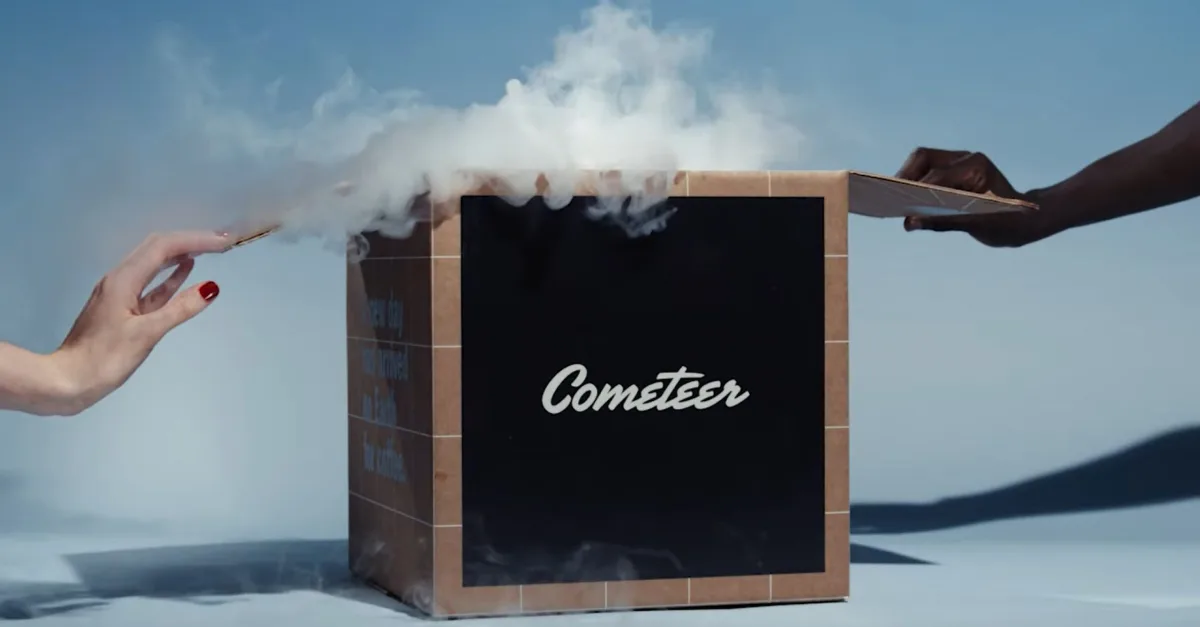 Cometeer frozen box of coffee pods