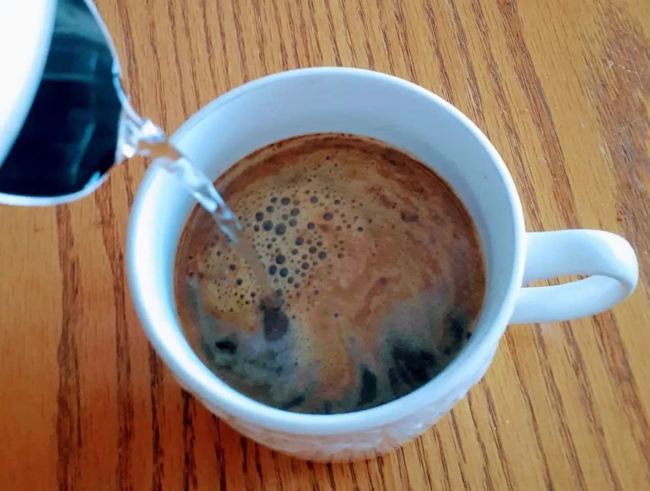 A cup with mushroom coffee