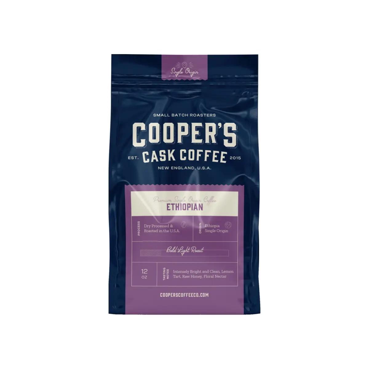 Cooper's Cask Coffee - Ethiopia Light Roast Coffee