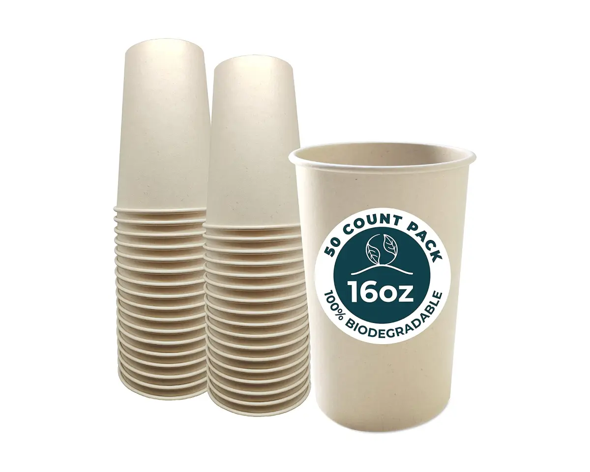 I.mTerra Biodegradable Disposable Drinking Coffee Cup