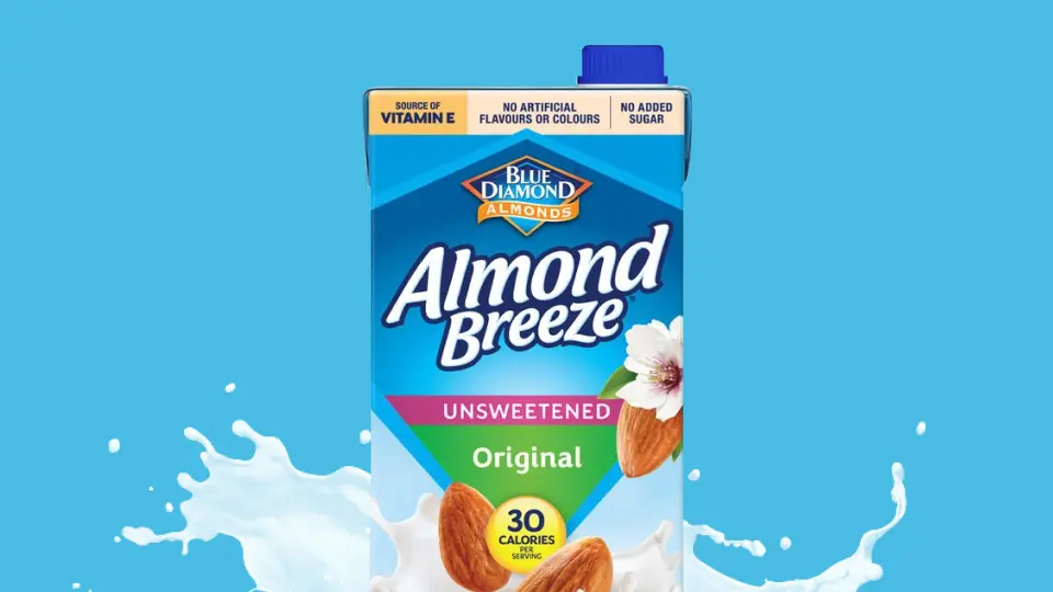 A picture of almond milk carton