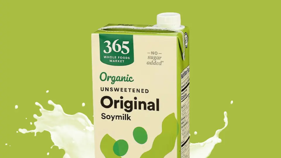 A picture of soy milk carton