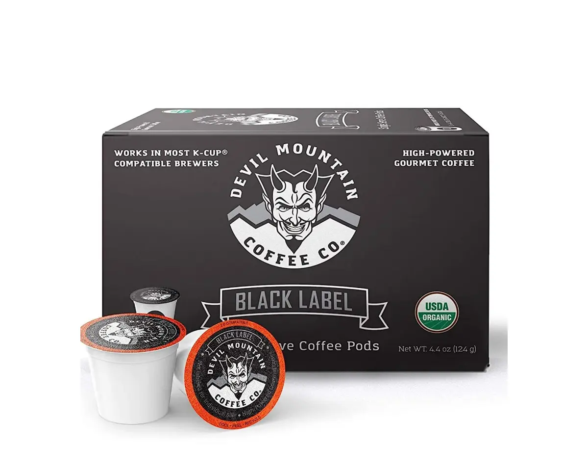 Devil Mountain Coffee Black Label K Cup Coffee Pods