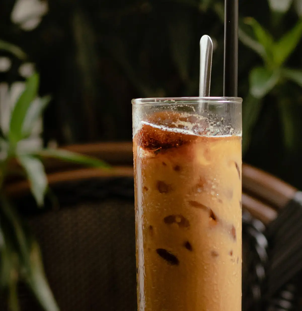 Vietnamese coffee in a glass