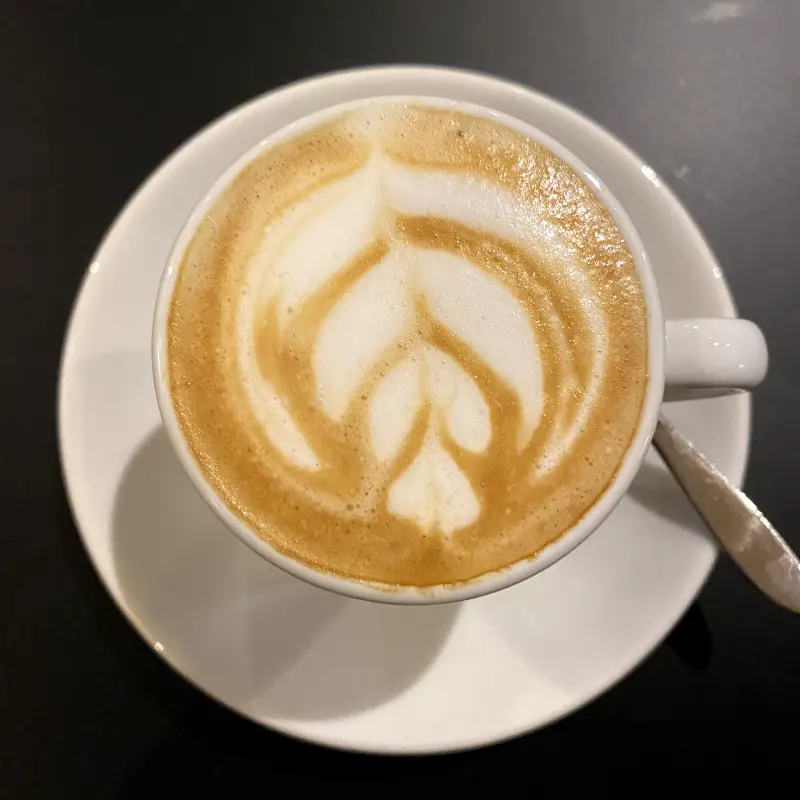 Macchiato from a top down view