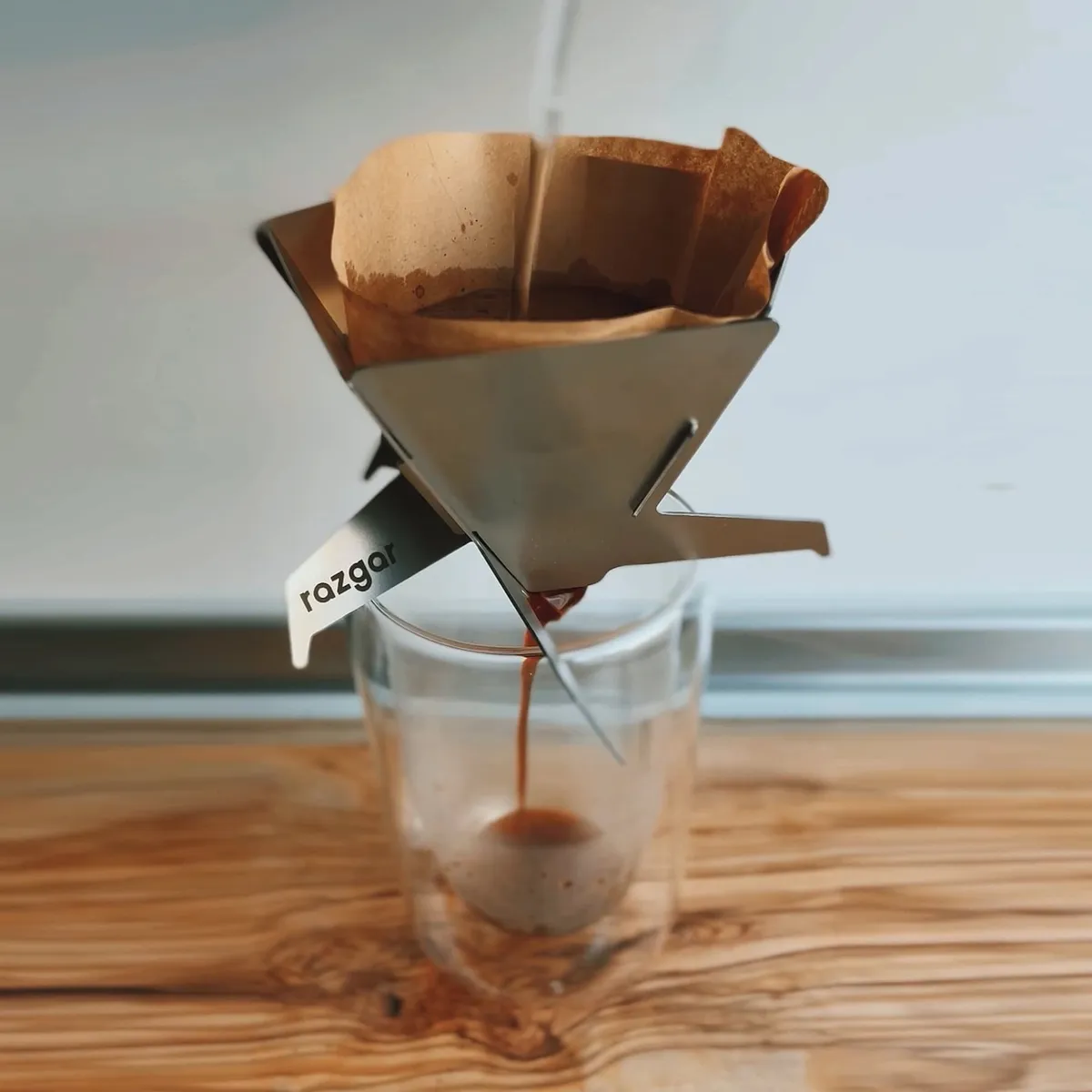 Foldable Pour Over Coffee Maker Cone - Razgar