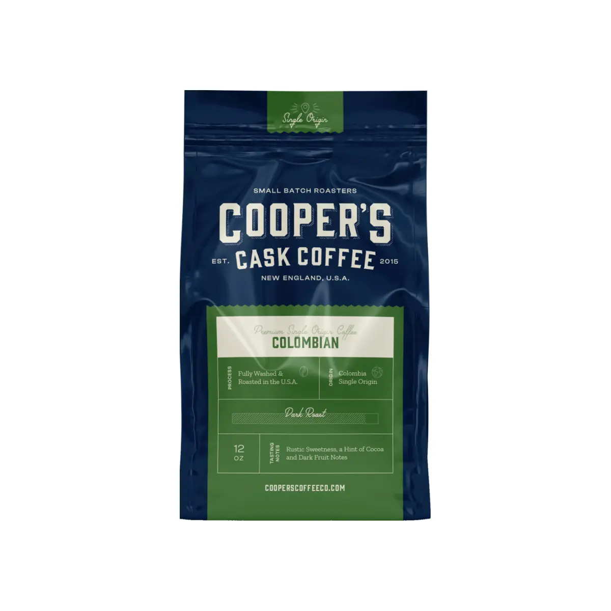 Cooper's Cask Coffee - Colombian Dark Roast Coffee