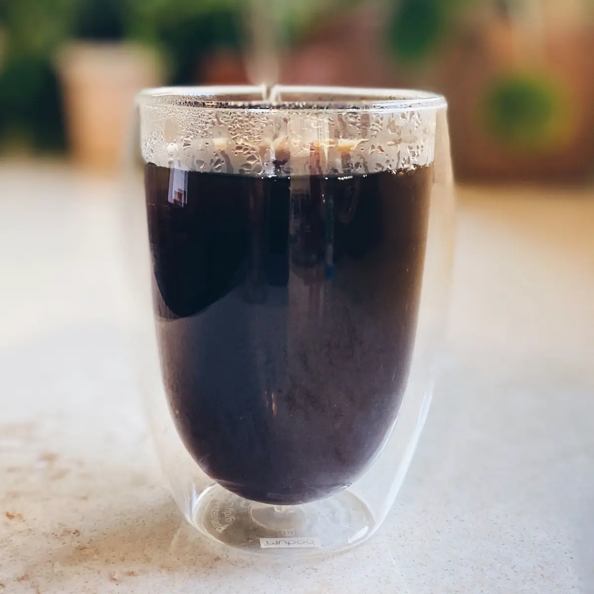 Pure cup of black coffee