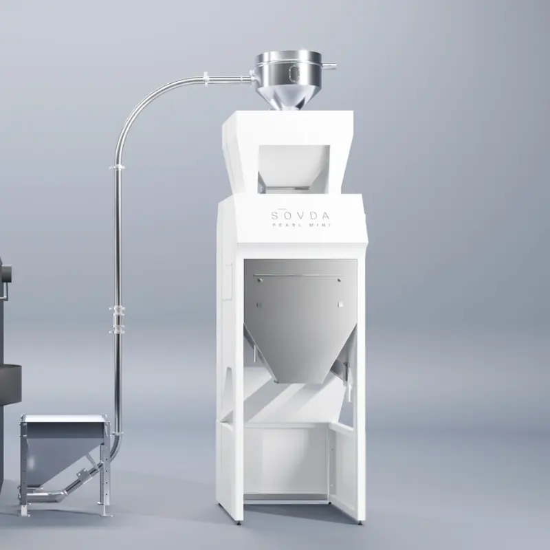 Sovda Pearl Mini connected to a roaster