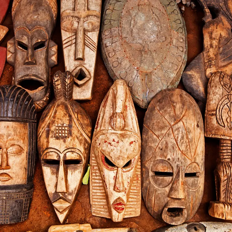 African wooden masks